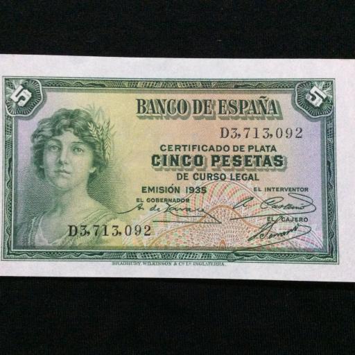 5 PESETAS 1935 - SIN CIRCULAR  [1]