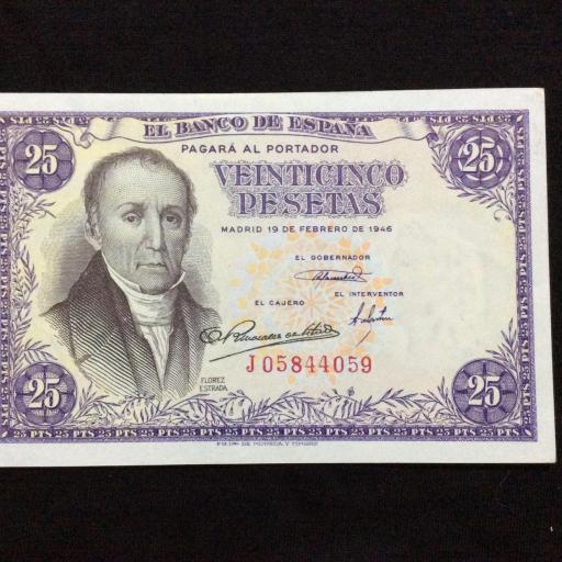 25 PESETAS 1946 - FLÓREZ ESTRADA - SIN CIRCULAR 