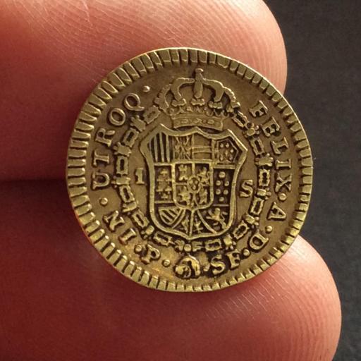 1 ESCUDO 1779 - CARLOS III - POPAYAN  [1]