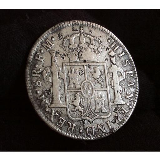 8 REALES 1786 - MEXICO - CARLOS III - RESELLOS [1]