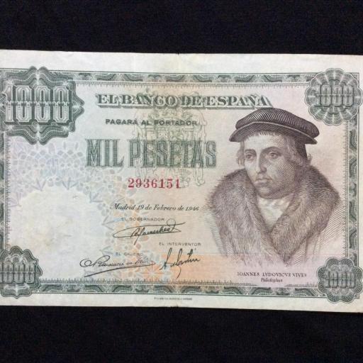 1000 PESETAS 1946 - LUIS VIVES