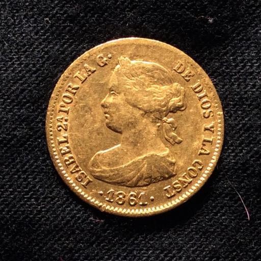 20 REALES ORO 1861 - MADRID - ISABEL II [1]