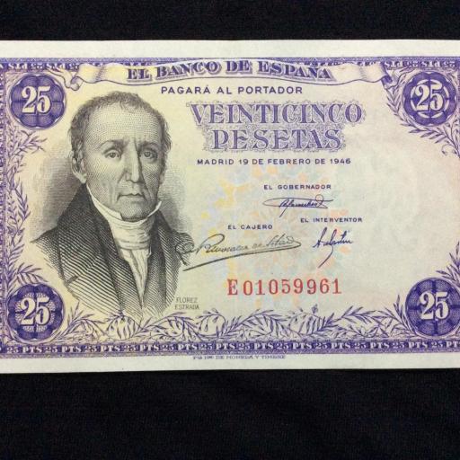 25 PESETAS 1946 - FLÓREZ ESTRADA