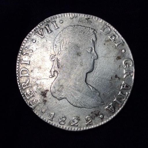 8 REALES 1822 -GUANAJUATO - FERNANDO VII