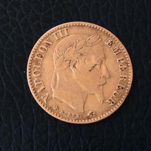 10 FRANCOS DE ORO 1865 FRANCIA  [1]