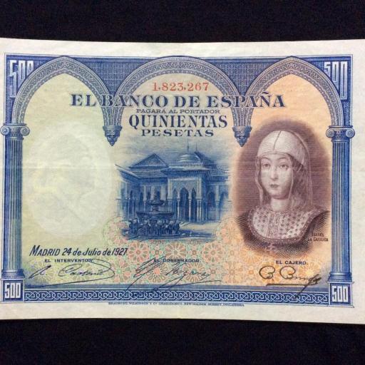 500 PESETAS 1927 - ISABEL LA CATÓLICA 