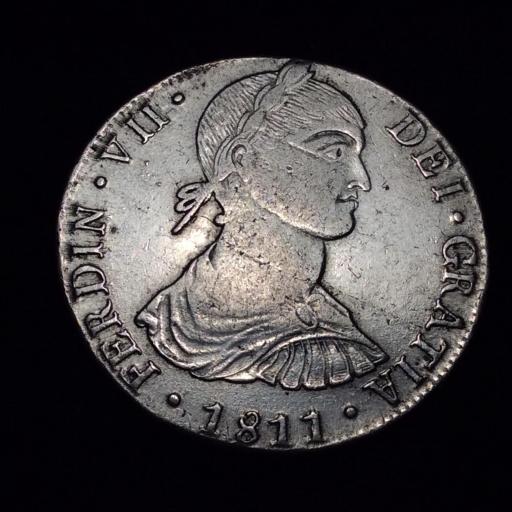 8 REALES 1811 - LIMA - FERNANDO VII - BUSTO INDÍGENA 