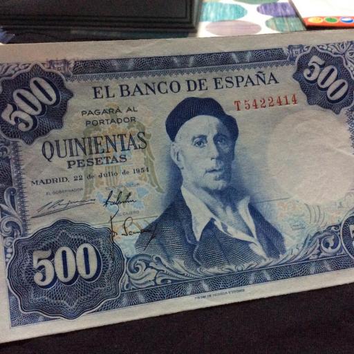 500 PESETAS 1954 - IGNACIO ZULOAGA  [1]