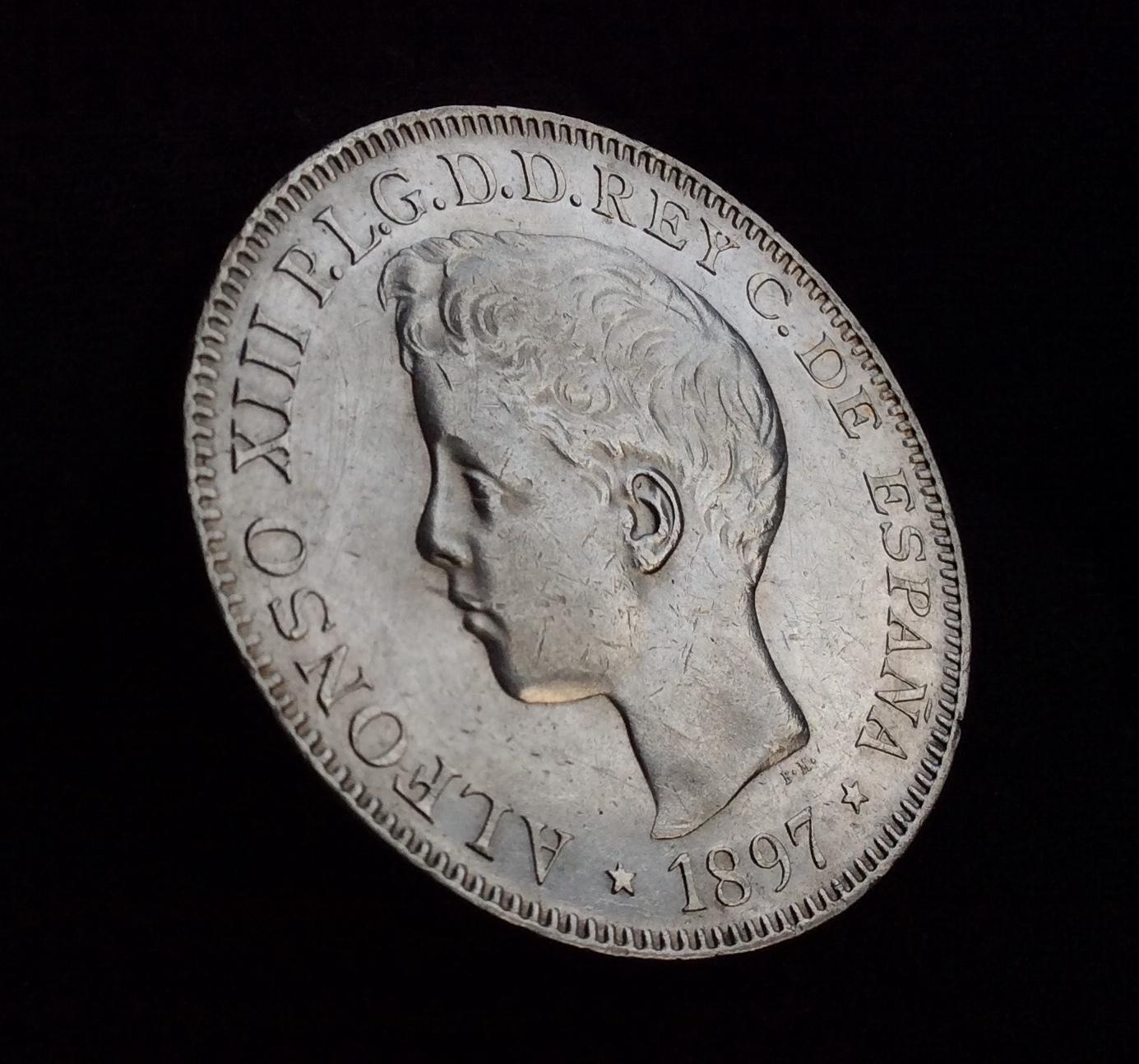 ESPECTACULAR 1 PESO 1897 - FILIPINAS - ALFONSO XIII