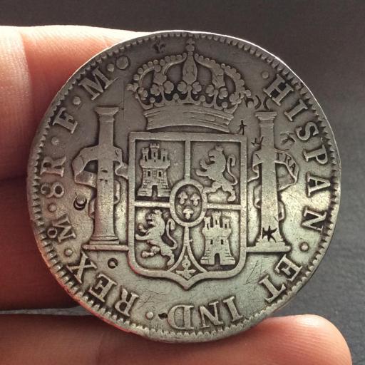 8 REALES 1774 - CARLOS III - MEXICO - RESELLOS CHINOS  [1]