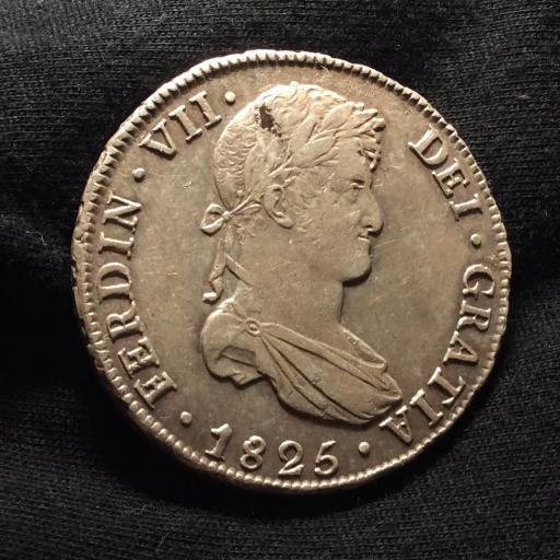 8 REALES 1825 - POTOSI - FERNANDO VII 