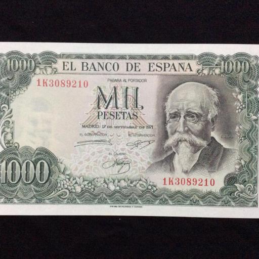 1000 PESETAS 1971 - SOROLLA - SIN CIRCULAR 