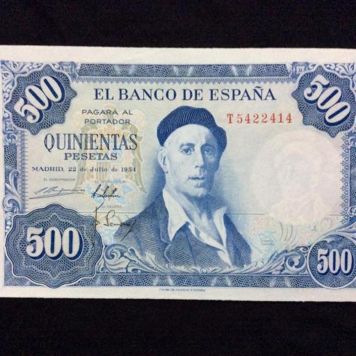 500 PESETAS 1954 - IGNACIO ZULOAGA 