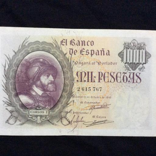 1000 PESETAS 1940 - CARLOS I 