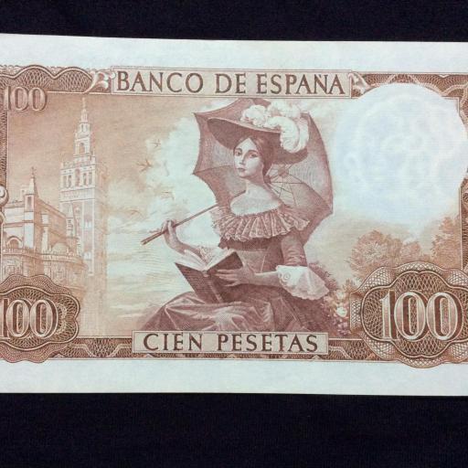 100 PESETAS 1965 - GUSTAVO ADOLFO BECQUER [2]