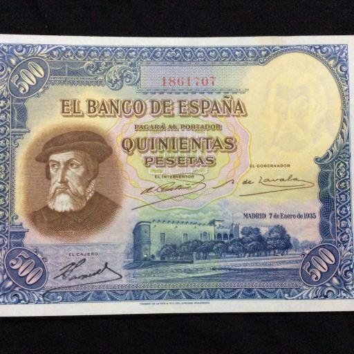 500 PESETAS 1935 - HERNÁN CORTÉS