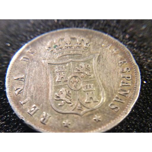 20 CENTIMOS SE ESCUDÓ 1868 - FILIPINAS - MODIFICADA PARA CIRCULAR EN PENÍNSULA  [2]