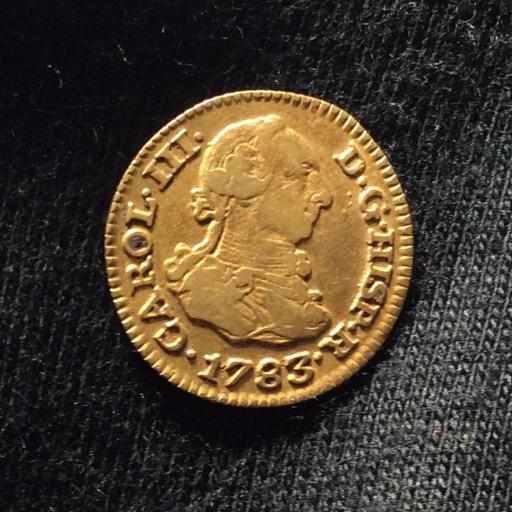 1/2 ESCUDO 1783 - MADRID - CARLOS III 