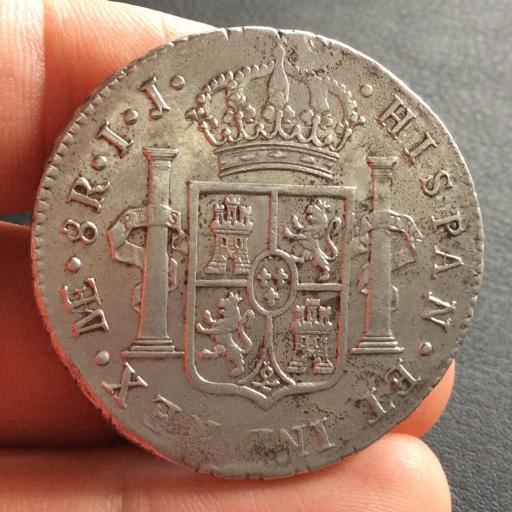 8 REALES 1794 - CARLOS IV - LIMA  [2]