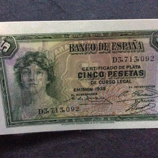 5 PESETAS 1935 - SIN CIRCULAR  [2]