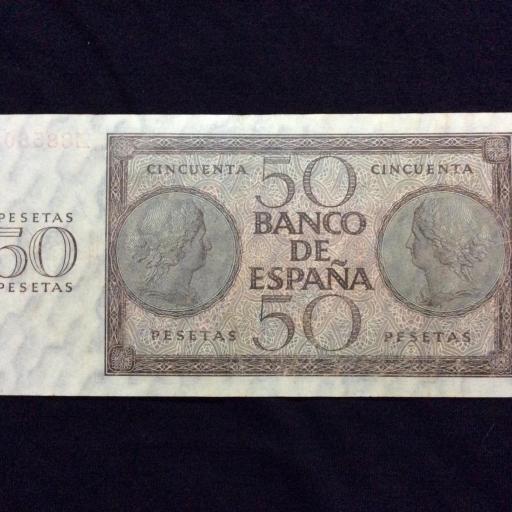 50 PESETAS 1936 - GUERRA CIVIL - BURGOS  [2]