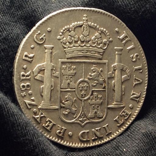 8 REALES 1821 - ZACATECAS - FERNANDO VII  [2]