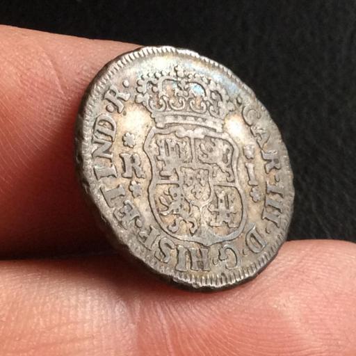 1 REAL 1761 - COLUMNARIO CARLOS III - MEXICO  [1]