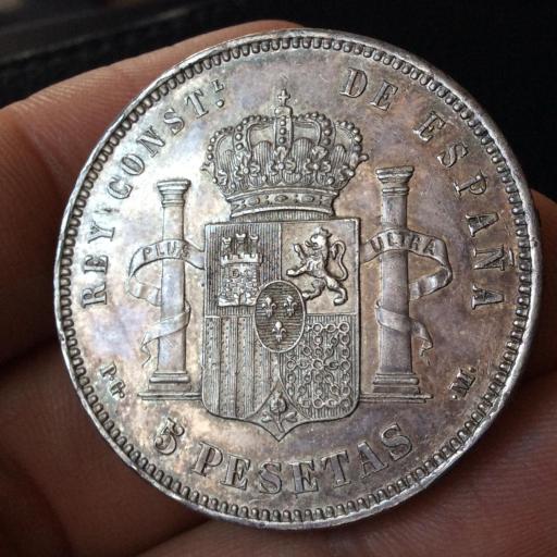 5 PESETAS 1892 BUCLES [2]