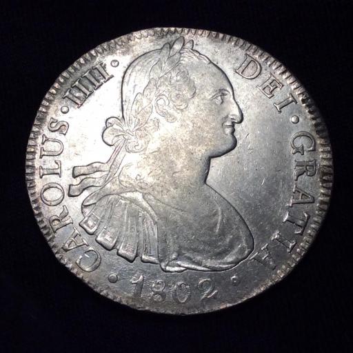 8 REALES 1802 - MEXICO - CARLOS IV 