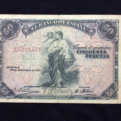 50 PESETAS 1906 - ALEGORIAS 