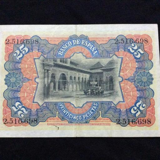 25 PESETAS 1907 - ALEGORIAS - SIN SERIE  [1]