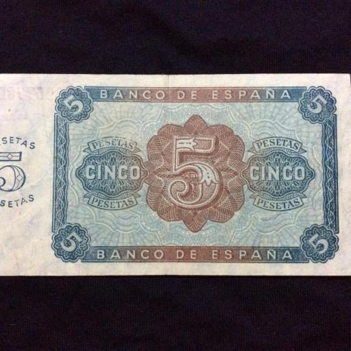 5 PESETAS 1938 - GUERRA CIVIL - BURGOS [1]