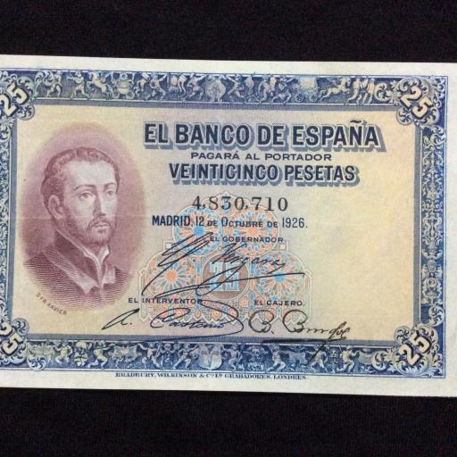 25 PESETAS 1926 - SIN SERIE