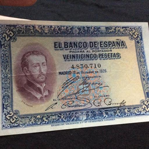 25 PESETAS 1926 - SIN SERIE [3]