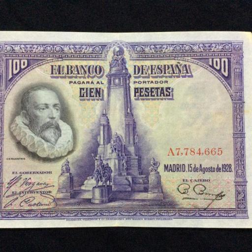 100 PESETAS 1928 - CERVANTES