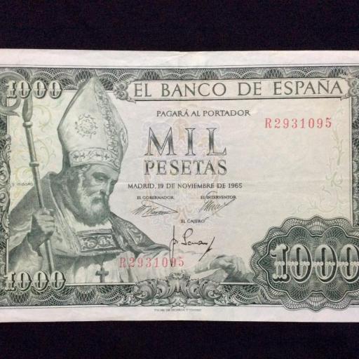 1000 PESETAS 1965 - SAN ISIDORO