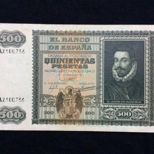 500 PESETAS 1940 - JUAN DE AUSTRIA