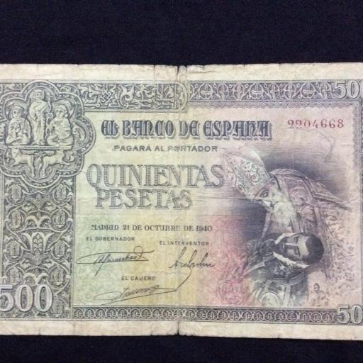 1000 PESETAS 1940 - CONDE DE ORGAZ