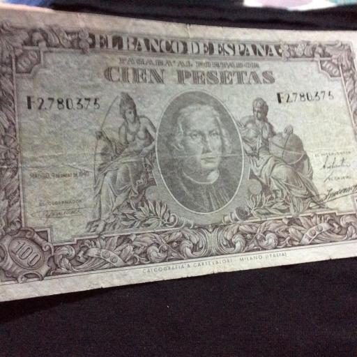 100 PESETAS 1940 - COLON [2]