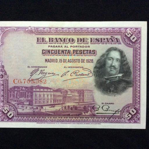 50 PESETAS 1928 - VELAZQUEZ