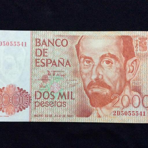 2000 PESETAS 1980 - SIN CIRCULAR