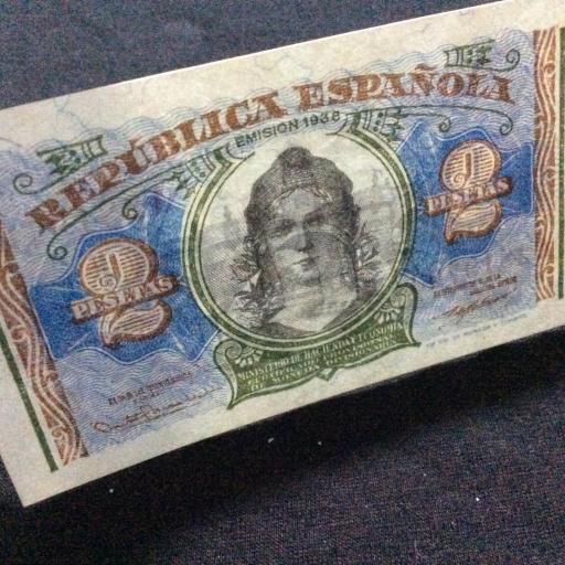 2 PESETAS 1938 - MINISTERIO DE HACIENDA [2]