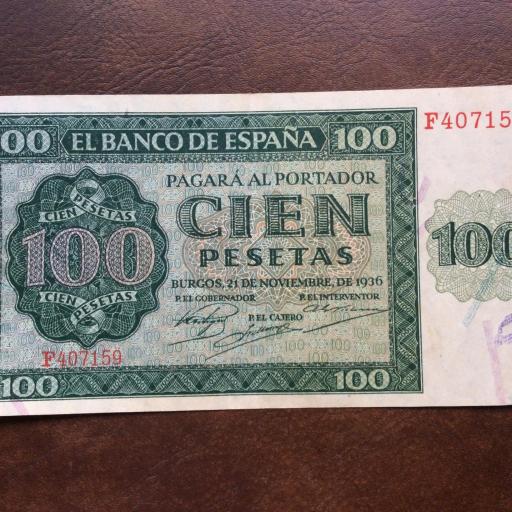 100 PESETAS 1936 - BURGOS  [0]