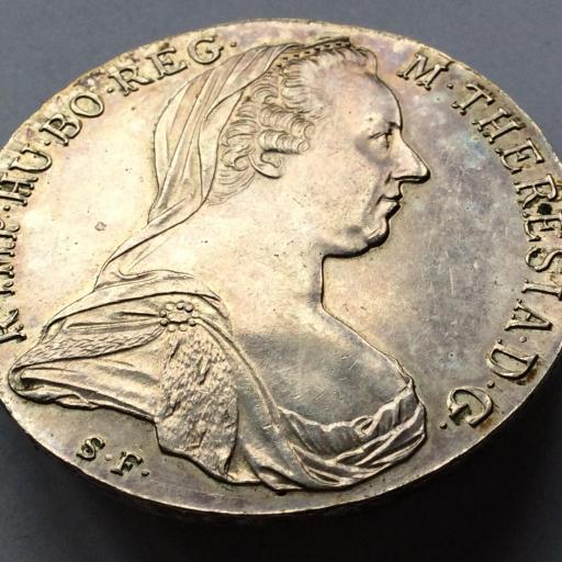 1 TALER DE PLATA DE 1780 - MARIA TERESA DE AUSTRIA - SIN CIRCULAR