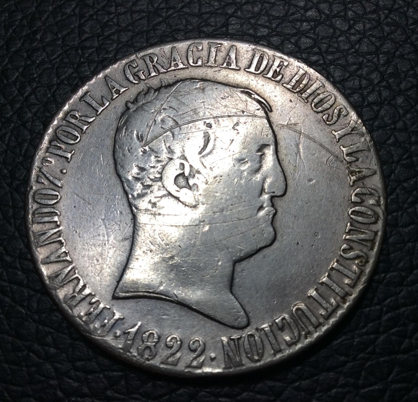 20 Reales 1822 - SEVILLA - RD - Fernando VII 
