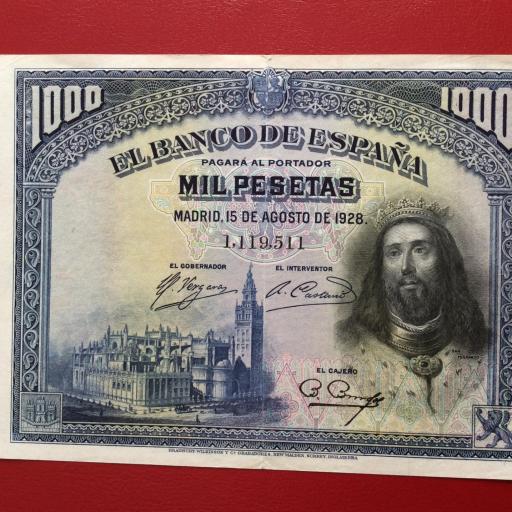 1000 PESETAS 1928 - SAN FERNANDO - GRAN CONSERVACIÓN  [0]