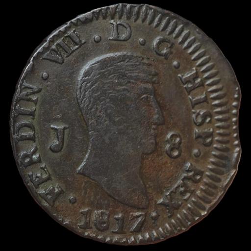 8 MARAVEDÍS 1817 - FERNANDO VII - JUBIA  [0]