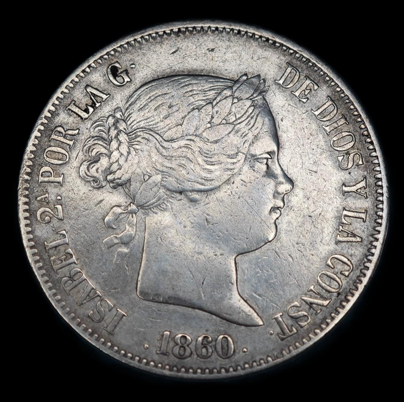 20 REALES 1860 - ISABEL II - SEVILLA