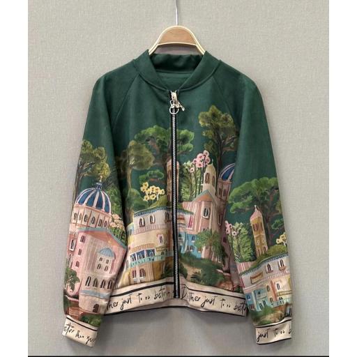 Chaqueta art verde