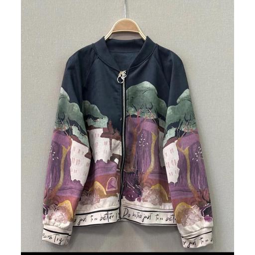 Chaqueta art azul